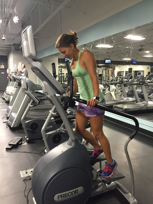 Womand Doing Cardio Stair Climber